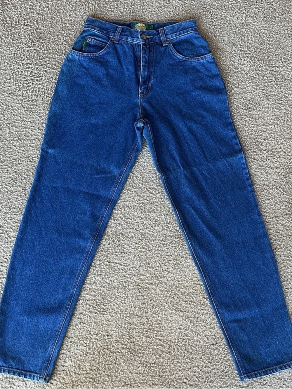 Anthropologie High-Rise Jeans in Deep Blue Wash